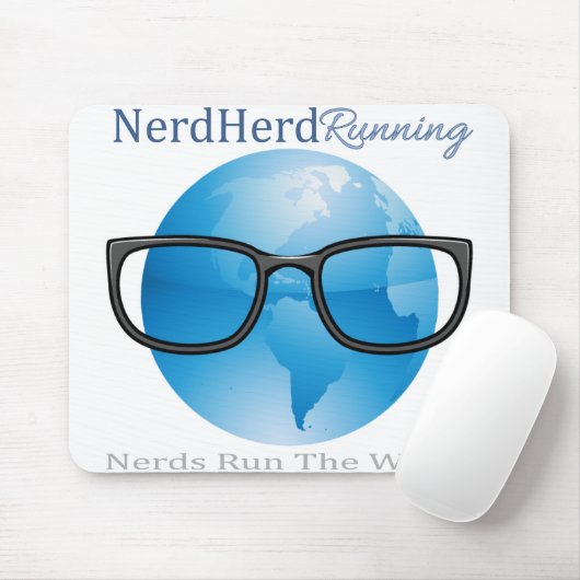 Nerd Herd Running Mousepad Muismat (Met muis)