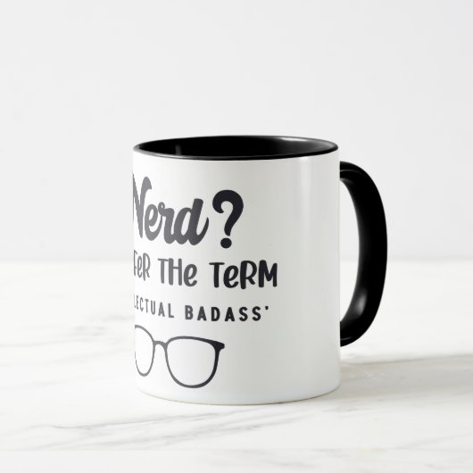 Nerd-/Intellectuele-badass Mok (Voorkant rechts)
