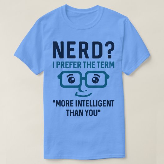 Nerd Intelligent 2 T-shirt (Design voorkant)