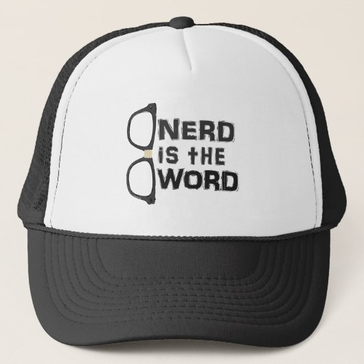 Nerd is het woord trucker pet (Voorkant)