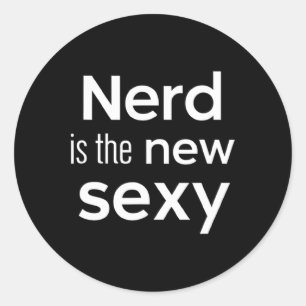 Nerd Is The New Y Gamers Software Engineers Oorspr Ronde Sticker