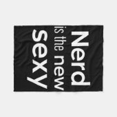 Nerd Is The New Y Gamers Software Engineers Origin Fleece Deken (Voorkant (Horizontaal))
