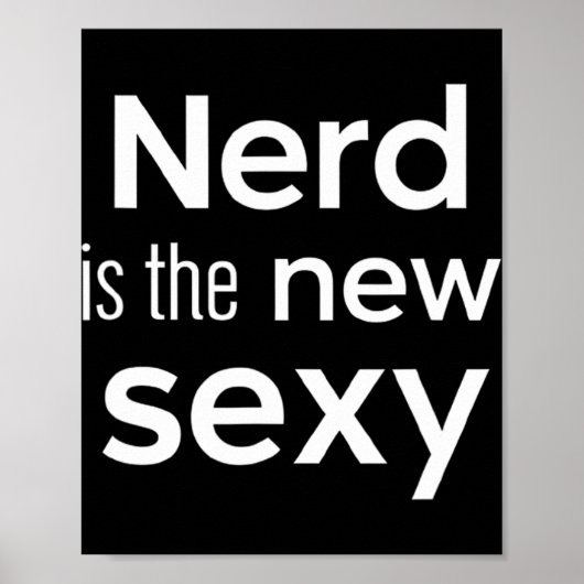 Nerd Is The New Y Gamers Software Engineers Origin Poster (Voorkant)