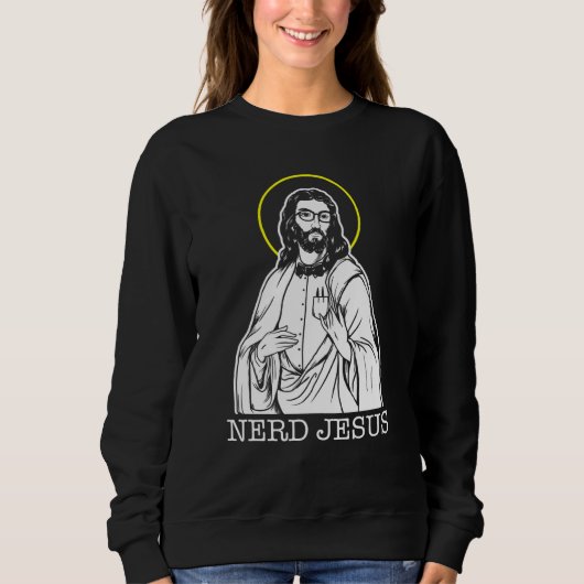 Nerd Jesus Geeks For Jesus Christ Trui (Voorkant)
