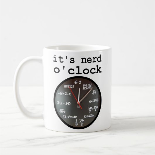 Nerd O'Clock Funny Clock Mok Humor (Links)