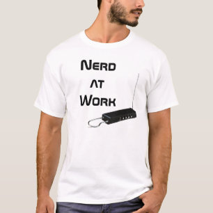 Nerd op het werk t-shirt