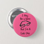 Nerd Pin Ronde Button 5,7 Cm (Voorkant /achterkant)