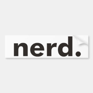 Nerd-producten & -ontwerpen! bumpersticker