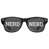 NERD retro Shades / Fun Party Sunbril Retro Zonnebril (Voorkant)