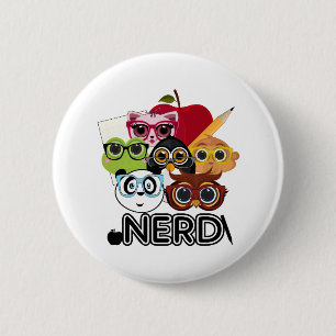 Nerd Ronde Button 5,7 Cm
