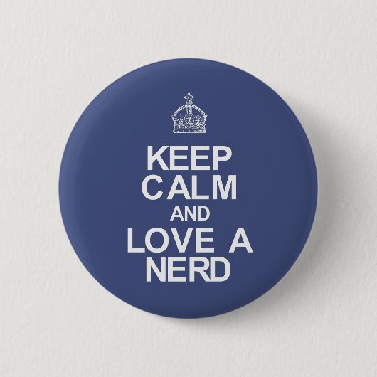 Nerd Ronde Button 5,7 Cm (Voorkant)