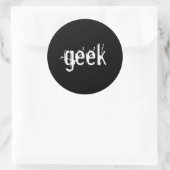 nerd-sticker ronde sticker (Tas)