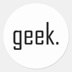 nerd-Sticker Ronde Sticker