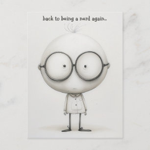 Nerd Student Briefkaart