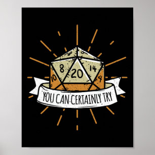 Nerd Tafelspel Kerker Je Kan Zeker Proberen Slepen Poster