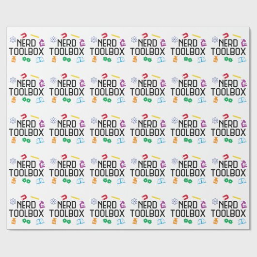 Nerd Toolbox Cadeaupapier (Vlak)