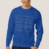 Nerd Windows Blue Screen of Death Error (EN) Trui (Voorkant)