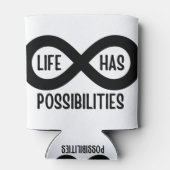 Nerd wiskundeleven biedt mogelijkheden blikjeskoeler (Achterkant)