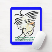 Nerd World Mousepad Muismat (Met muis)
