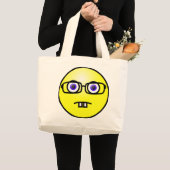 Nerd Yellow Face Canvas tas (Voorkant (product))
