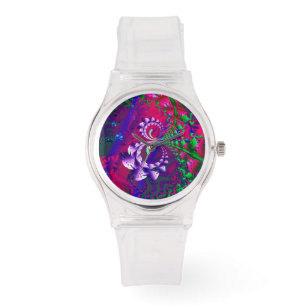 Nerdberries Psychedelic Fractal Horloge