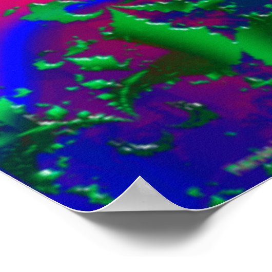 Nerdberries Psychedelic Fractal Poster (Hoek)