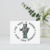 NerdBot Briefkaart (Staand voorkant)