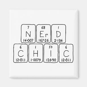 NerdChic periodieke lijstgradenmagnet Magneet