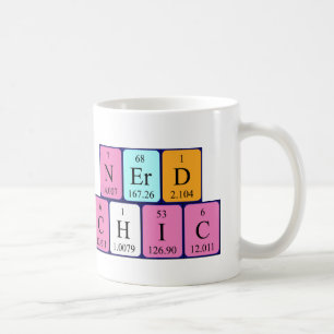 NerdChic periodieke lijstuitdrukking mok