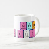 NerdChic, phrase de tableau périodique, mug (Devant droit)