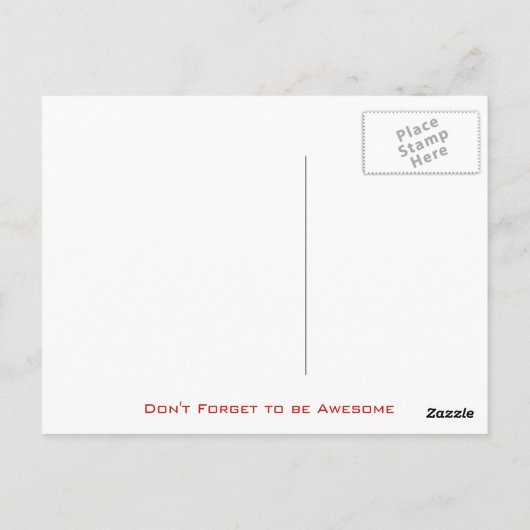 Nerdfighters houden kalm en DFTBA Briefkaart (Achterkant)