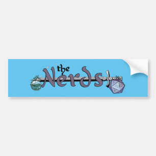Nerds D20 Bumpersticker