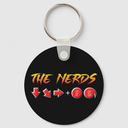 Nerds - FS CODE Button Sleutelhanger (Voorkant)