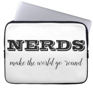 NERDS laten de wereld draaien Laptop Sleeve