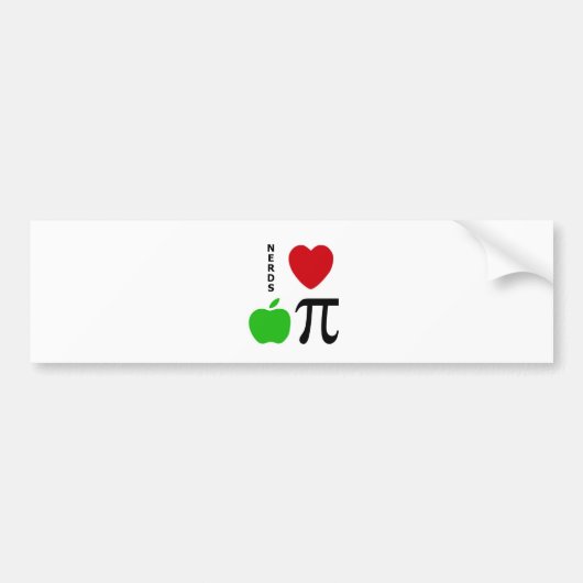 Nerds Love Apple Pie Bumpersticker (Voorkant)