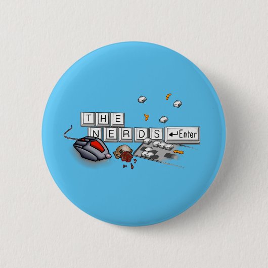 Nerds - PC Master Race Speld Ronde Button 5,7 Cm (Voorkant)