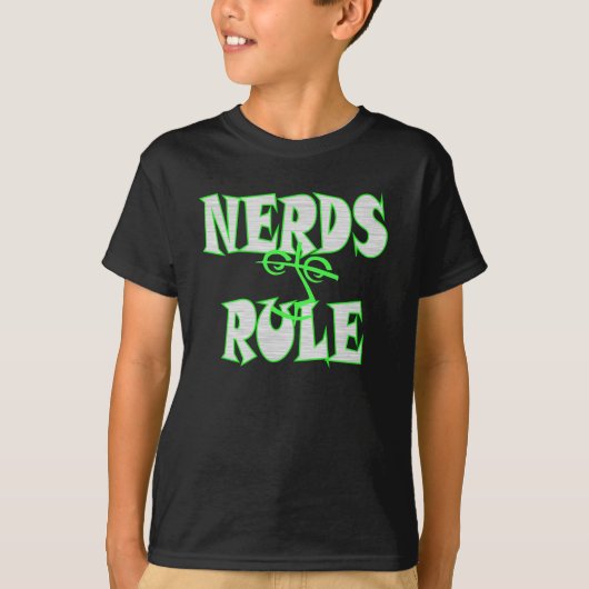 Nerds regel humor kind t-shirt (Voorkant)