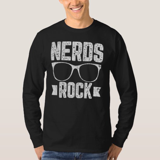 Nerds Rock Computer IT Technicus Geek Graphic T-shirt (Voorkant)