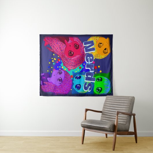 Nerds Tapestry Wandkleed (In Situ (horizontaal))