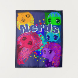 Nerds Tapijt Wandkleed