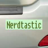 nerdtastisch bumpersticker (Op auto)