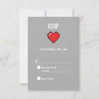 Nerdy 8 bit hart RSVP