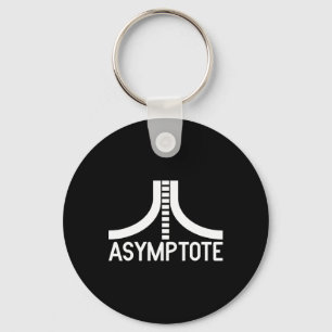 Nerdy Asymptoot Retro Videogame Speler Wiskunde Do Sleutelhanger