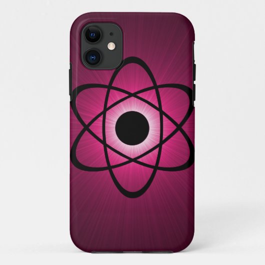 Nerdy Atomic BT iPhone 5 Hoesje, Roze Case-Mate iPhone Case (Achterkant)