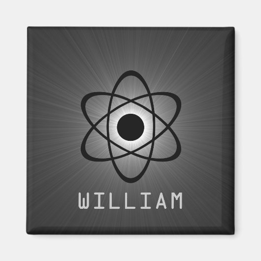 Nerdy Atomic Magnet, Grey Magneet (Voorkant)