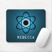 Nerdy Atomic Mousepad, blauw Muismat (Met muis)
