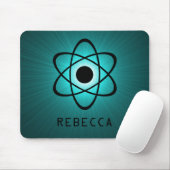Nerdy Atomic Mousepad, Blauwgroen Muismat (Met muis)