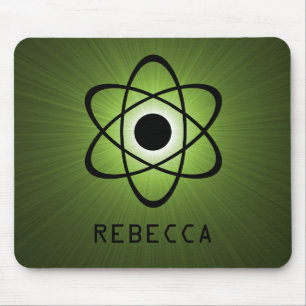 Nerdy Atomic Mousepad, groen Muismat