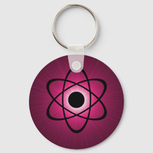 Nerdy Atomic Sleutelhanger, Roze Sleutelhanger