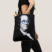 Nerdy Ben bag Tote Bag (Dichtbij)
